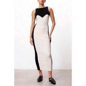 NWT Mara Hoffman Maxi Sweater Colorblock Aleks Knit Dress